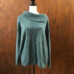 Blue/green CJ Banks Sweater.